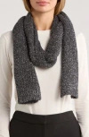 Kate Spade New York Tinsel Knit Scarf In Black