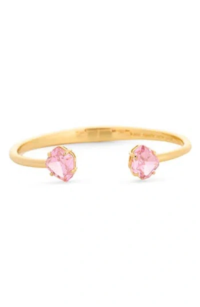 Kate Spade New York Treasure Trove Cubic Zirconia Cuff Bracelet In Pink