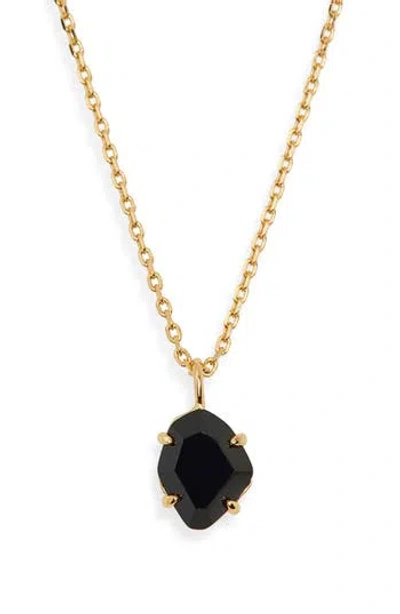 Kate Spade New York Treasure Trove Mini Pendant Necklace In Black