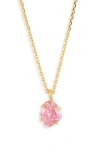 Kate Spade New York Treasure Trove Mini Pendant Necklace In Pink