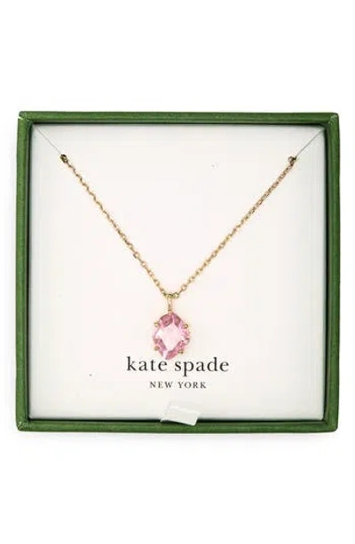 Kate Spade New York Treasure Trove Mini Pendant Necklace In Pink