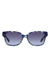 Kate Spade New York Trulee 55mm Gradient Square Sunglasses In Blue