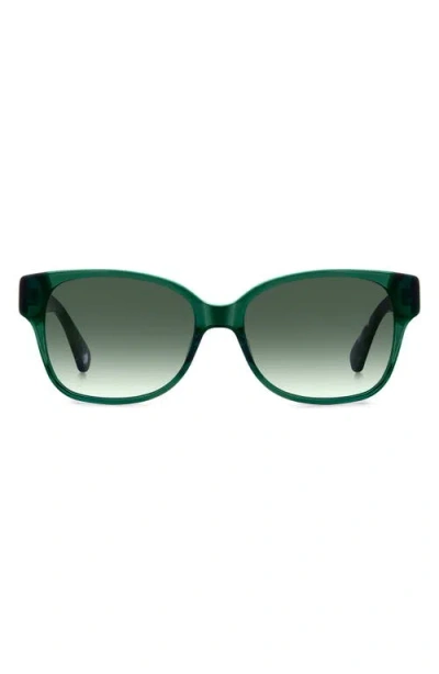 Kate Spade New York Trulee 55mm Gradient Square Sunglasses In Green