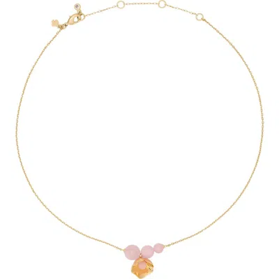 Kate Spade New York Tulip Cluster Pendant Necklace In Gold