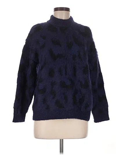 Pre-owned Kate Spade New York Turtleneck Sweater In Blue