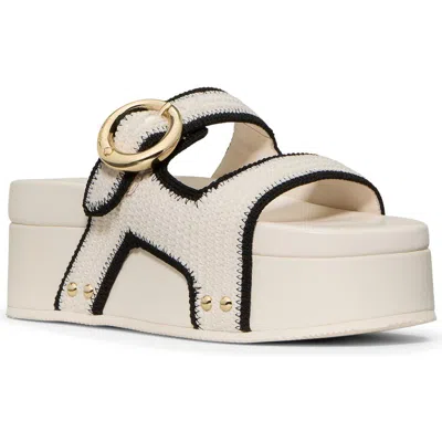 Kate Spade New York Two-strap Platform Sandal In Neutral