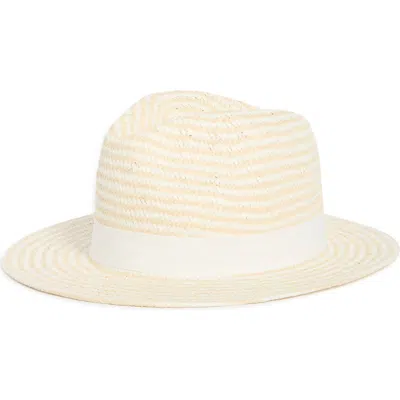 Kate Spade New York Two-tone Fedora Hat In Neutral