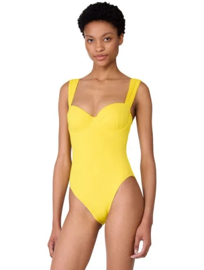 Kate Spade New York Underwire Shirred One Piece Swimsuit In Donovan