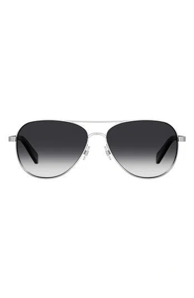 Kate Spade New York Varese Gradient Aviator Sunglasses In Gray