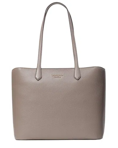 Kate Spade New York Veronica Large Leather Tote In Gray