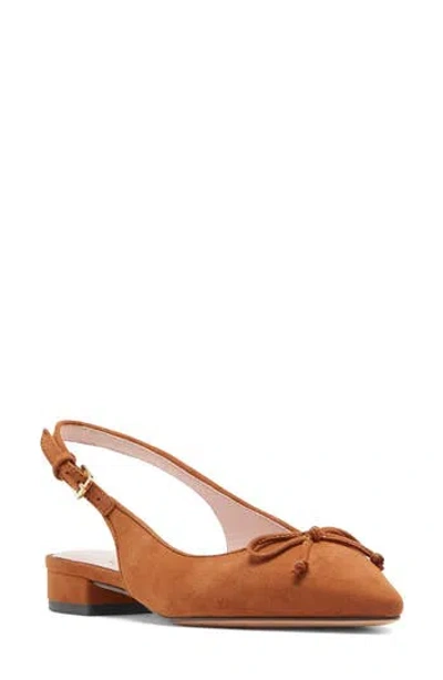 Kate Spade New York Veronica Raffia Slingback Flat In Brown