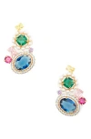 Kate Spade New York Victoria Crystal & Imitation Pearl Statement Climber Earrings In Multi