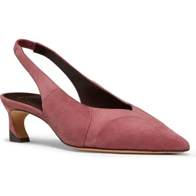Kate Spade New York Viv Slingback Kitten Heel Pump In Pomegranate.