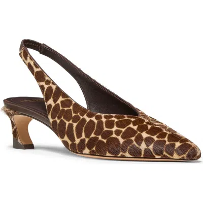 Kate Spade New York Viv Slingback Pointed Toe Pump In Hot Fudge Multi