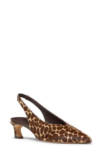 Kate Spade New York Viv Slingback Pointed Toe Pump In Hot Fudge Multi
