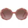 Kate Spade New York Vivi 54mm Round Sunglasses In Pink