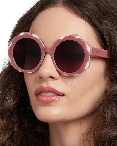 KATE SPADE KATE SPADE NEW YORK VIVI ROUND SUNGLASSES, 54MM