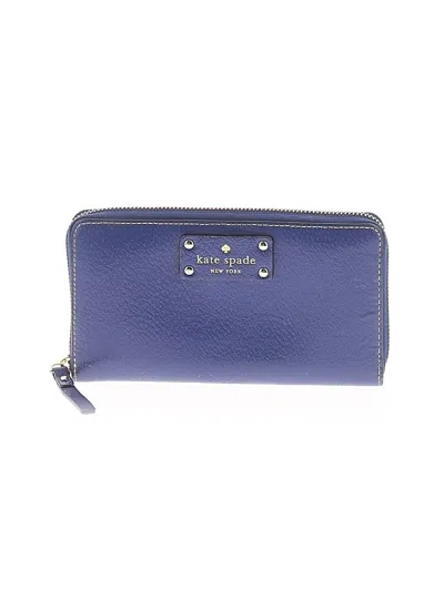 Pre-owned Kate Spade New York Wallet In Blue