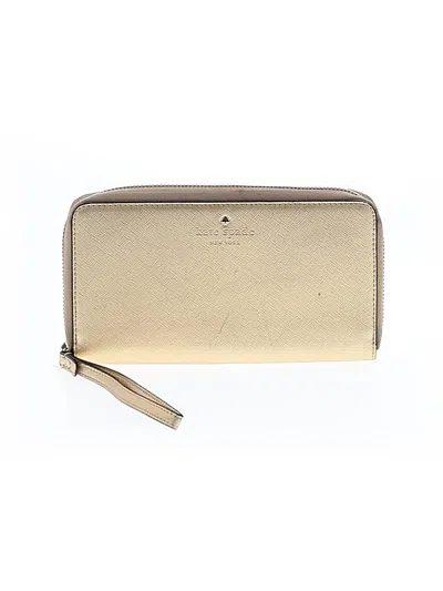 Pre-owned Kate Spade New York Wallet In Gold