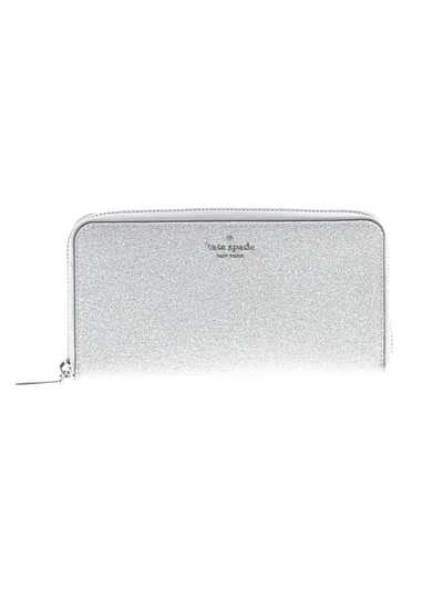 Pre-owned Kate Spade New York Wallet In Silver