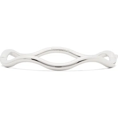 Kate Spade New York Wave Thin Bangle Bracelet In White
