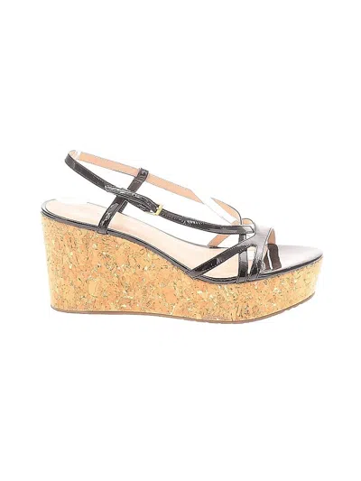 Pre-owned Kate Spade New York Wedges In Black