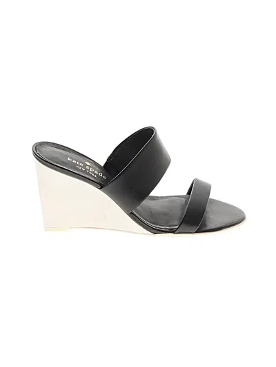 Pre-owned Kate Spade New York Wedges In Black