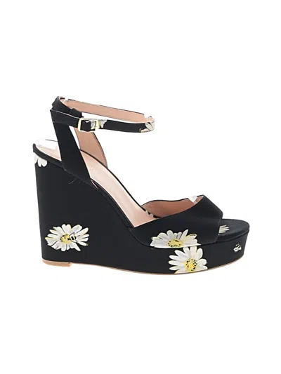Pre-owned Kate Spade New York Wedges In Black