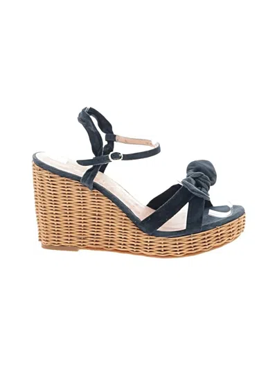 Pre-owned Kate Spade New York Wedges In Blue