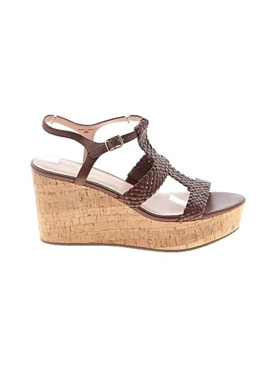 Pre-owned Kate Spade New York Wedges In Brown