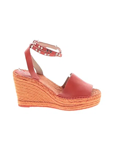 Pre-owned Kate Spade New York Wedges In Orange
