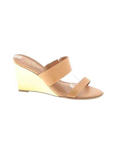 Pre-owned Kate Spade New York Wedges In Tan