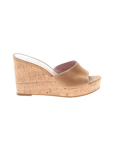 Pre-owned Kate Spade New York Wedges In Tan