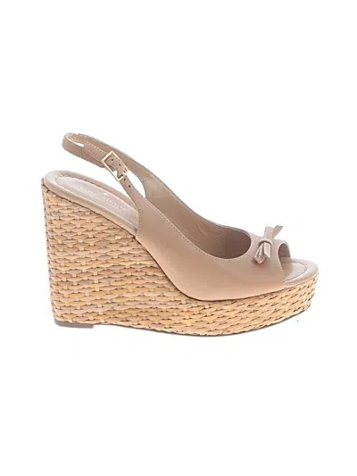 Pre-owned Kate Spade New York Wedges In Tan