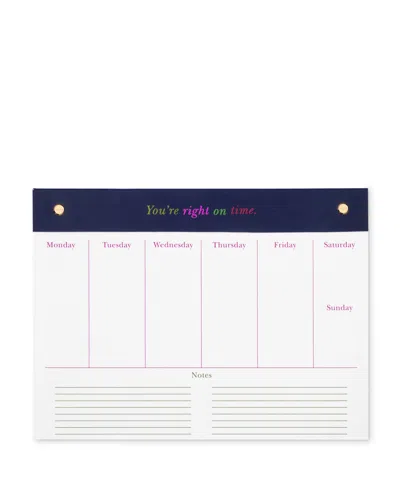 Kate Spade New York Weekly Planner Notepad In You're Right On Time