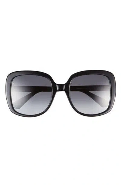 Kate Spade New York Wenona 56mm Square Sunglasses In Black