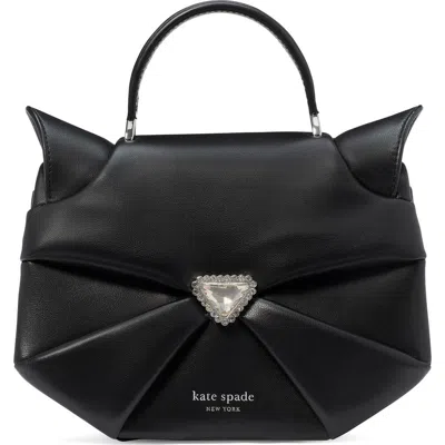 Kate Spade New York Whiskers Leather Top Handle Bag In Black Multi.