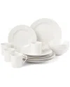 Kate Spade New York Wickford 16pc Dinnerware Set In White And Grey