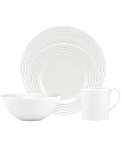 Kate Spade New York Wickford 4pc Place Setting In White