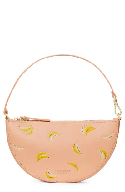 Kate Spade New York Wink Leather Wristlet In Orange