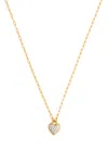 Kate Spade New York With All My Heart Crystal-embellished Necklace In Gold