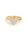 Kate Spade New York With All My Heart Crystal-embellished Ring In Gold
