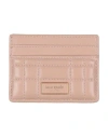 Kate Spade New York Woman Cardholder Beige Size - Leather In Pink