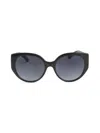 Kate Spade New York Women's 55mm Cat-eye Sunglasses In Black
