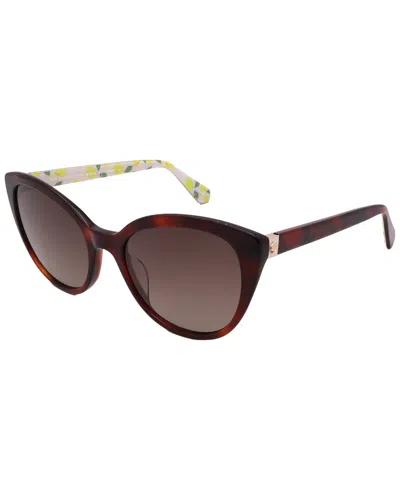Kate Spade New York Women's Amberlee/s 55mm Sunglasses In Brown