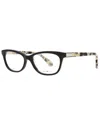 Kate Spade New York Women's Amelin 50mm Optical Frames In Black
