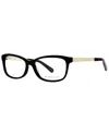 Kate Spade New York Women's Angelisa 53mm Optical Frames In Black