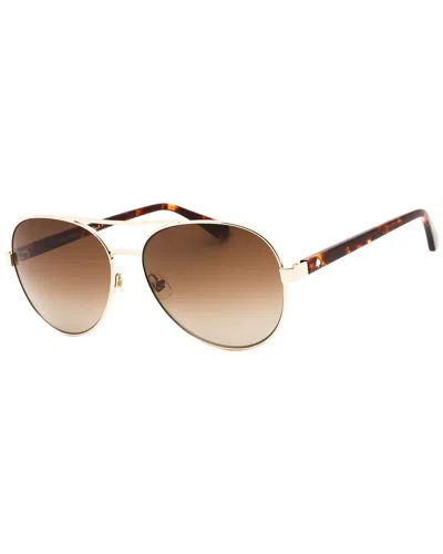 Kate Spade New York Women's Averie/s 58mm Polarized Sunglasses In Brown