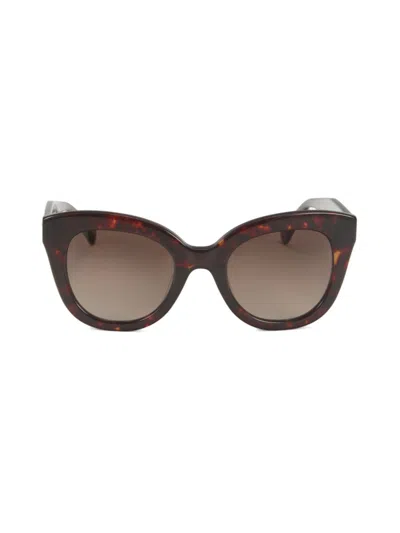 Kate Spade New York Women's Belah 50mm Tortoiseshell Square Sunglasses In Brown