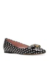 Kate Spade New York Bowdie Breezy Dot Ballet Flat In Black/cream